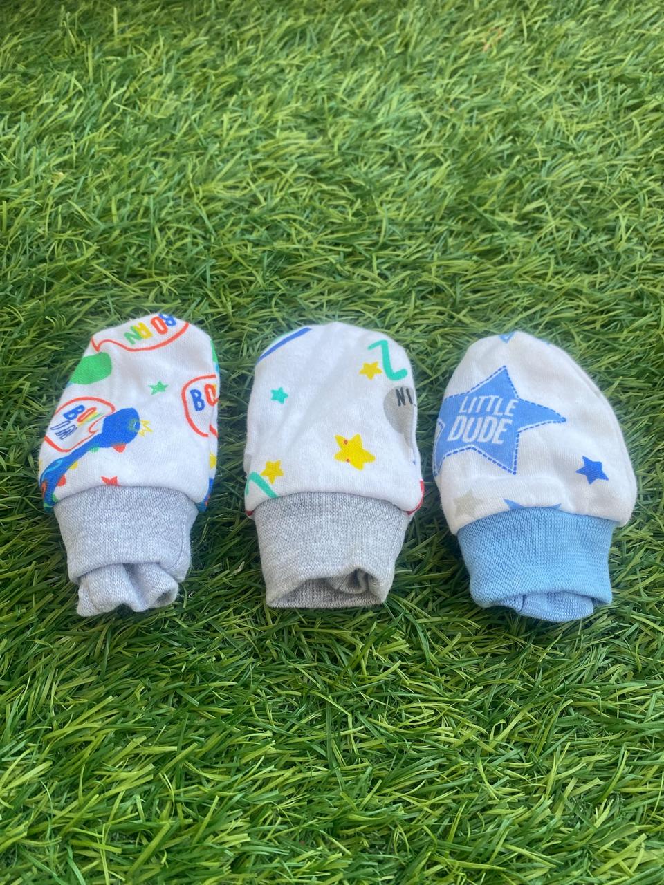 Baby Mittens – 3 to 6 Months (Pack of 3)