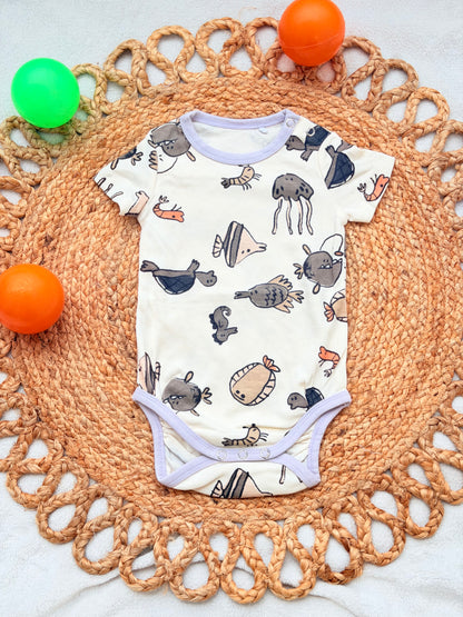 3-6 Months Half Sleeve Rompers/Onesies
