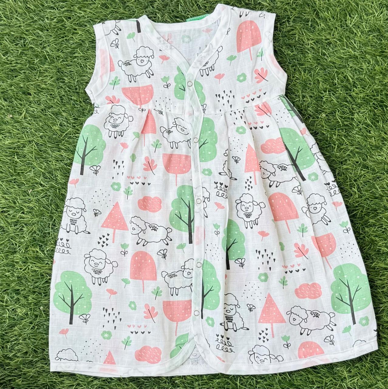 Girls Pure muslin Cotton Frocks