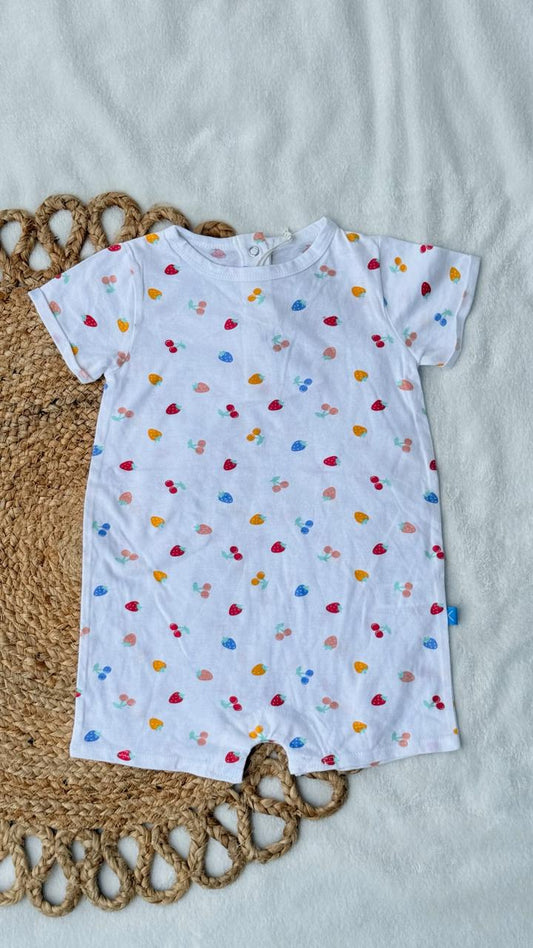 White Fruits Jumpsuit