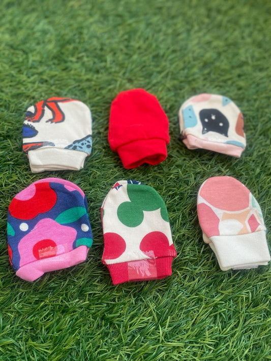 Baby Mittens – 3-6 Months (Pack of 6)
