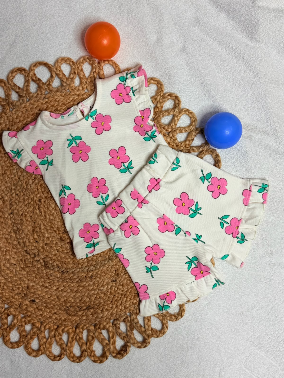 Girls Ribbed Cotton Co-Ord set
