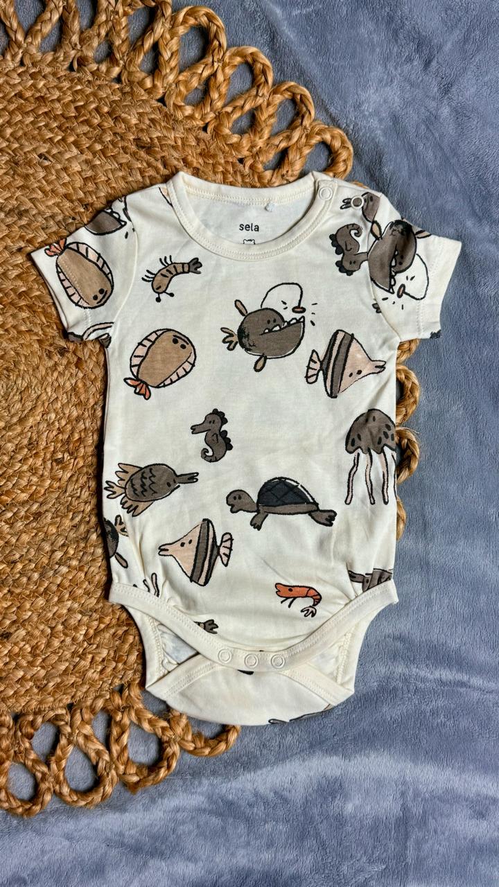 3-6 Months Half Sleeve Rompers/Onesies