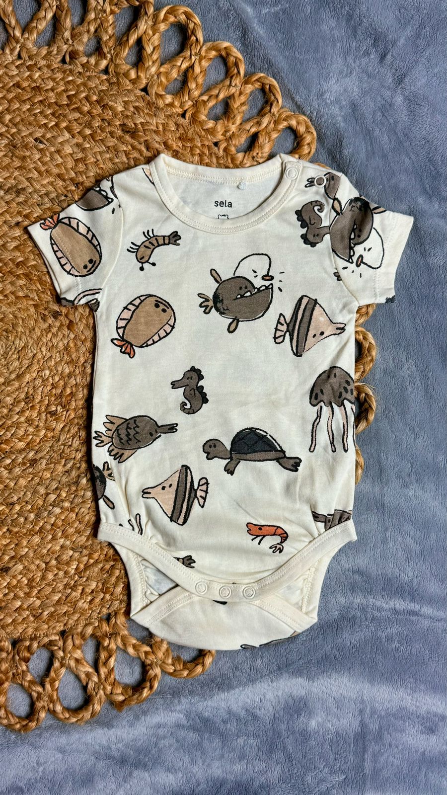 6-9 Months Half Sleeve Rompers/Onesies