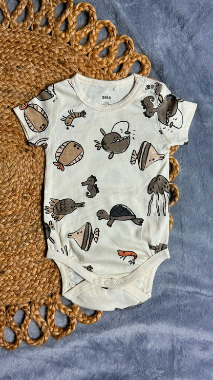 6-9 Months Half Sleeve Rompers/Onesies